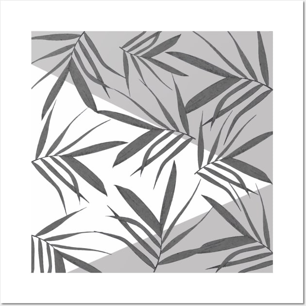 Leaves decor. blackwhite. Wall Art by PrintedDreams